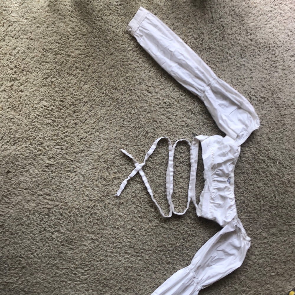 White wrap top